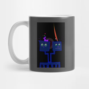 Robot and Aliens Mug